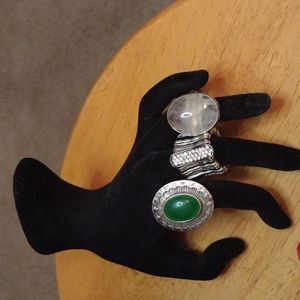 Jewelry Lot-6 vintage ladies costume jewelry rings